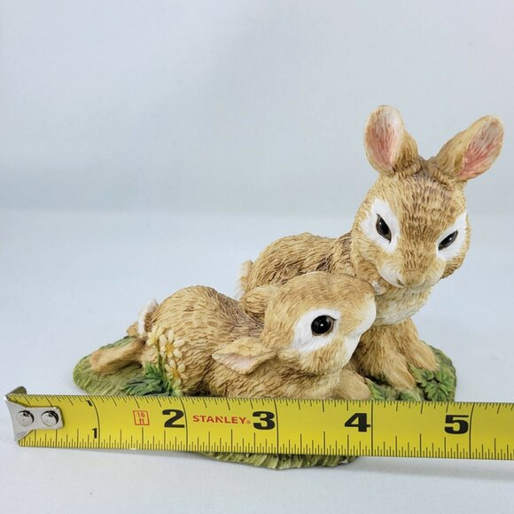 Bunny Rabbits Nature’s Friends Figurine 1989 Summit Collection Vintage Mom Baby - Picture 9 of 9